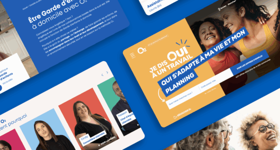 O2 recrute mockups